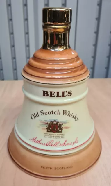 Vintage Empty Wade Bells Old Scotch Whisky Ceramic Bell Shape Bottle 75Cl Retro