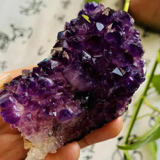 183g  Natural Amethyst Point Quartz Crystal Rock Stone Purple Mineral Specimen