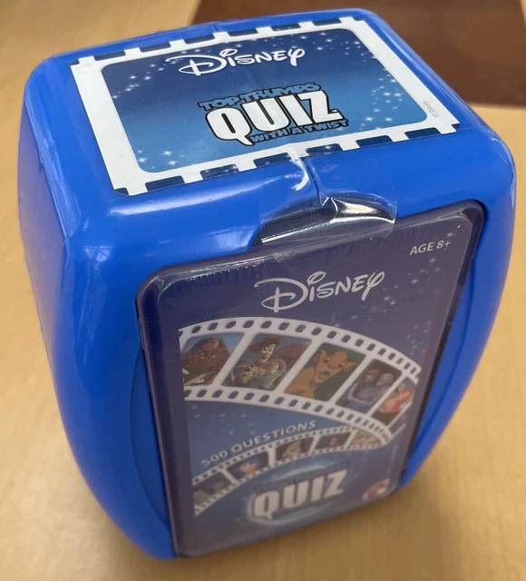 TOP TRUMPS QUIZ With A Twist Disney Edition Trivia Game 500 Questions