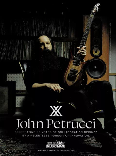 Ernie Ball / MUSIC MAN - JOHN PETRUCCI of DREAM THEATER - 2021 Print Ad