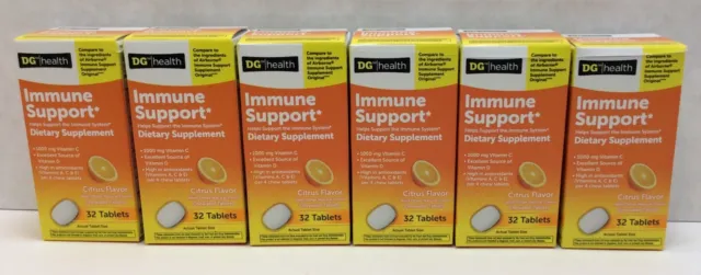 DG Health Immune Support Dietary Supplement Citrus Flavor, 192 Tabs EXP 12/2024