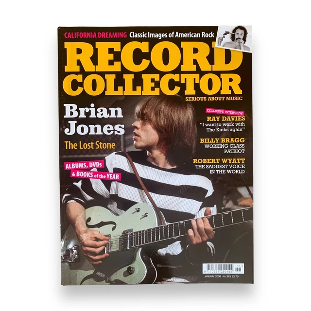 RECORD COLLECTOR 345 January 2008Brian Jones Ray Davies Billy Bragg