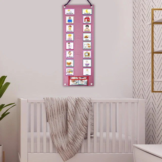 VISUAL SCHEDULE FOR Kids Daily Calendar Chart for New Year Gifts £20.10 ...