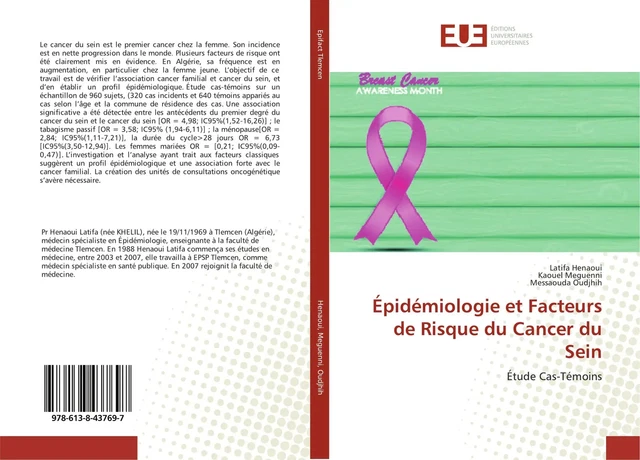 ÉPIDÉMIOLOGIE ET FACTEURS de Risque du Cancer du Sein Étude Cas-Témoins ...