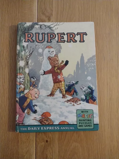 Vintage Rupert The Bear Annual 1962 with Magic Pictures children's Express Book