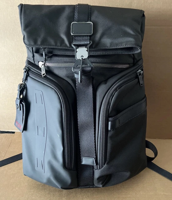 Tumi Alpha Bravo Large Logistics Flap Lid Laptop Backpack 232759 Black