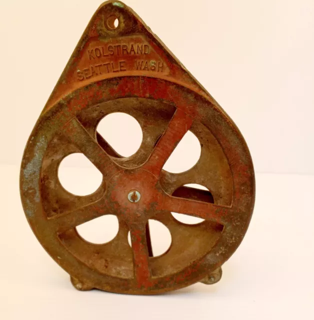 Kolstrand 6 inch Bronze Pulley Block Long Line Gurdie