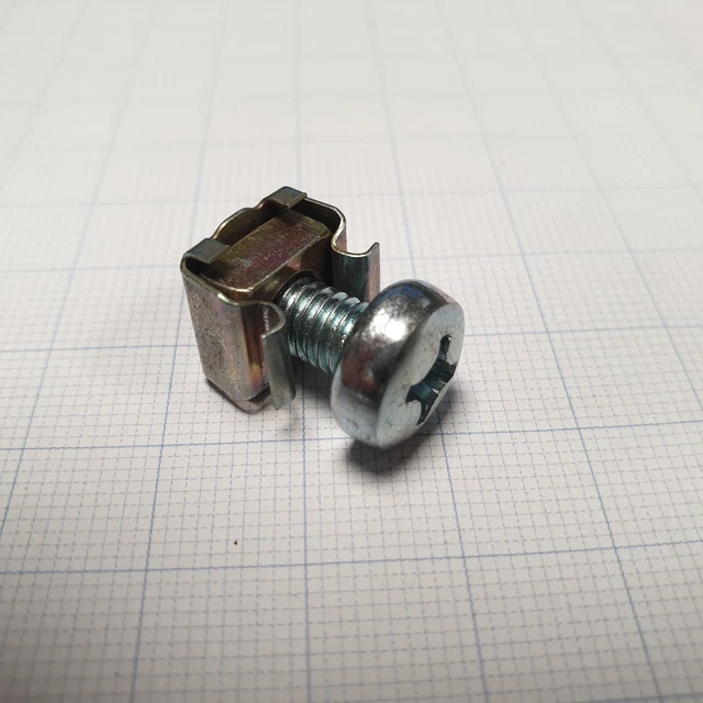 19 "di Dati Di Rete Rack Di Montaggio Bulloni M6 Gabbia Dadi Viti Rondelle - Foto 3