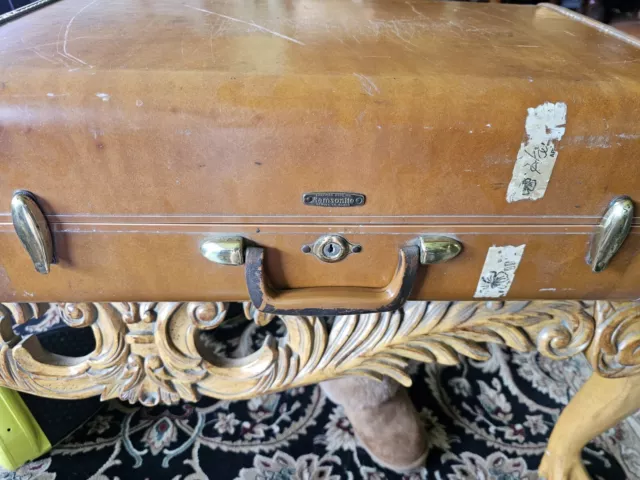 Vintage Shwayder Bros Samsonite Luggage 15x13.5x8" Train Case Suitcase - No Key