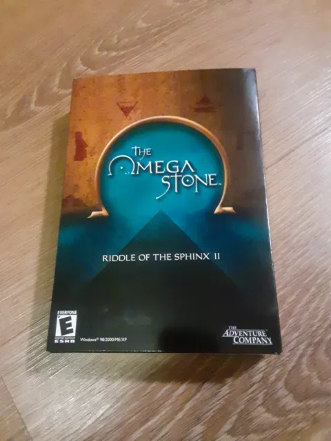 Big Box PC Game Omega Stone Riddle of  Sphinx II • 98/2000/ME/XP FACTORY SEALED