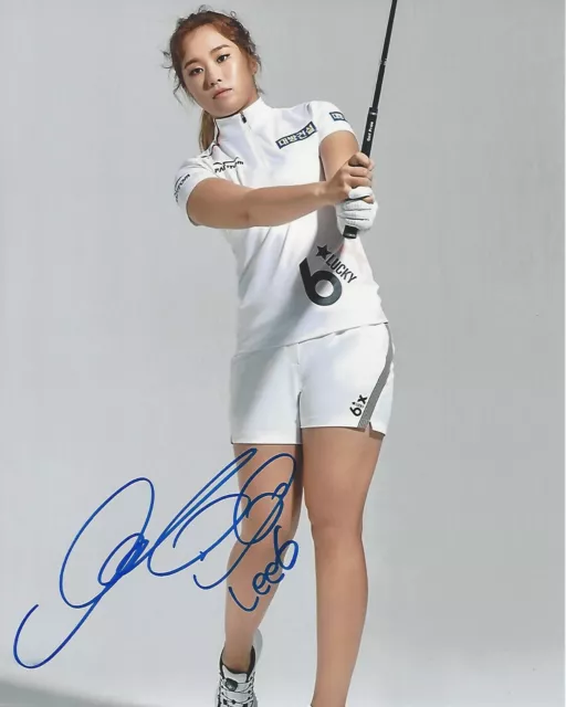 LPGA GOLFER JEONG EUN LEE6 HAND SIGNED 8x10 PHOTO 1 w/COA TOURNAMENT CHAMPION