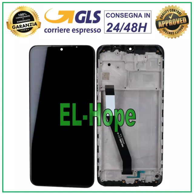 Display Lcd + Frame Per Xiaomi Redmi 9 M2004J19Ag M2004J19G Touch Screen Vetro