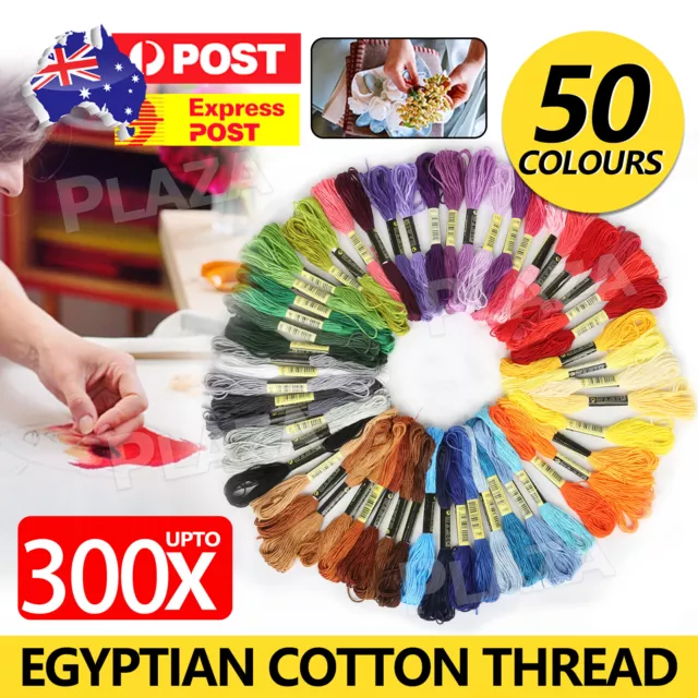 50pcs/set DMC Cross Stitch Cotton Embroidery Thread Floss Sewing Skeins Craft