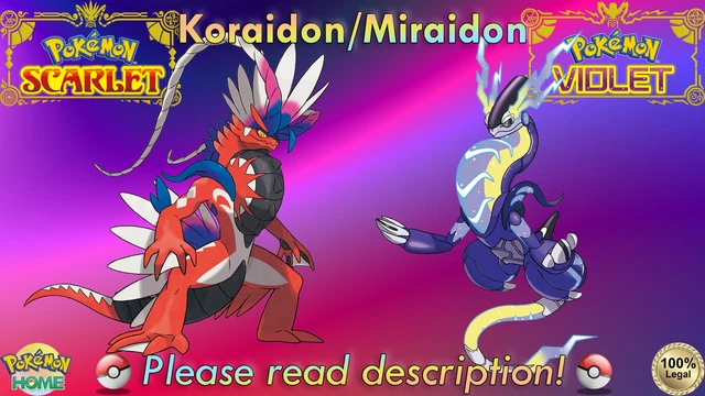 Code Événement MIRAIDON Shiny Pour Pokémon Écarlate/Violet - Nintendo Switch - Neuf