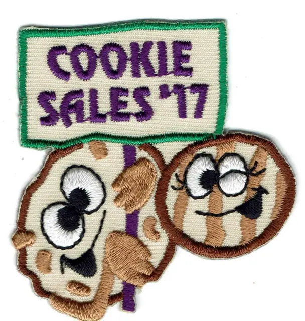 Girl Boy COOKIE SALES 2017 cookies seller Fun Patches Crest Badge SCOUTS GUIDE