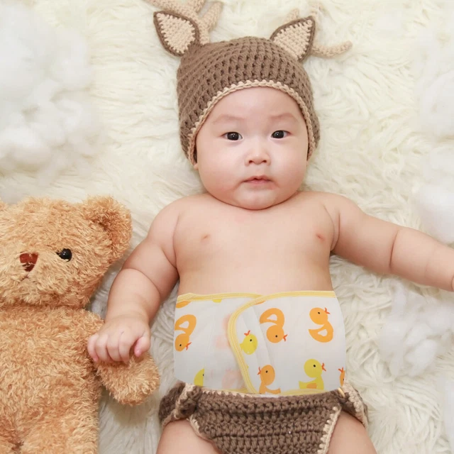 2 PCS NEWBORN Belly Belts Soft Navel Protection Band Baby Umbilical