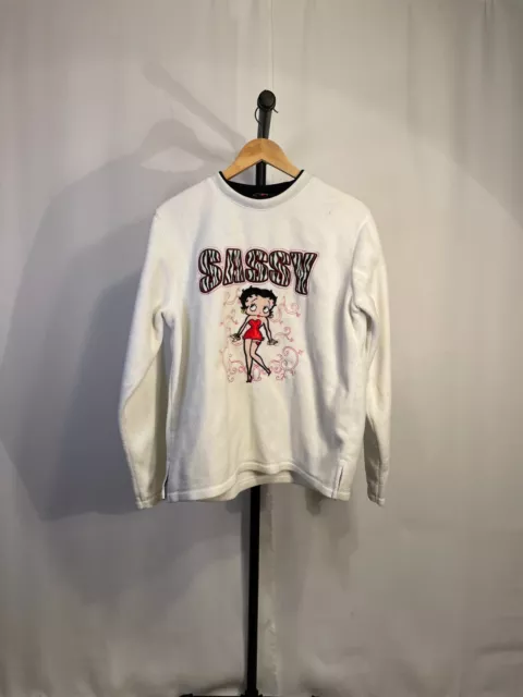 Vintage 90s Betty Boop "sassy" crewneck fleece sweatshirt Large