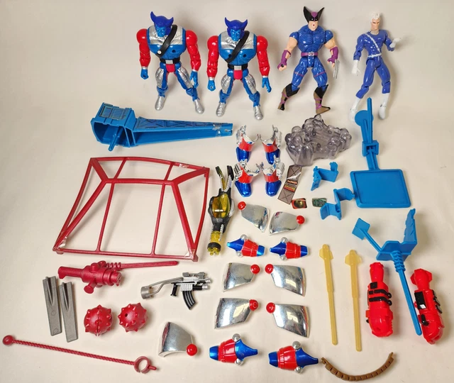TOY BIZ Marvel X-Men Classic Play Set Action Figures 1996 Wolverine Beast Mutant