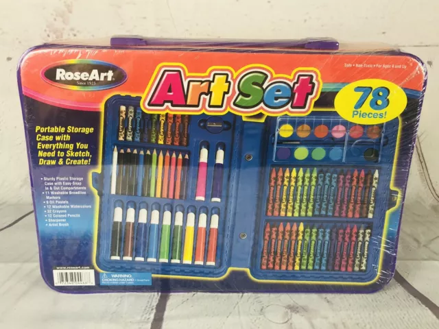 RoseArt Premium 146 Piece Art Set, Fold-out Metal Artist Case & Drawing Kit  - Cra-Z-Art Shop