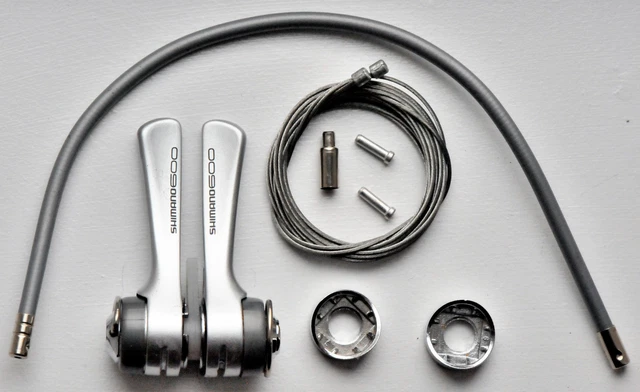 SHIMANO 600 ULTEGRA SL-6401 7/8-speed SIS downtube shifters inc