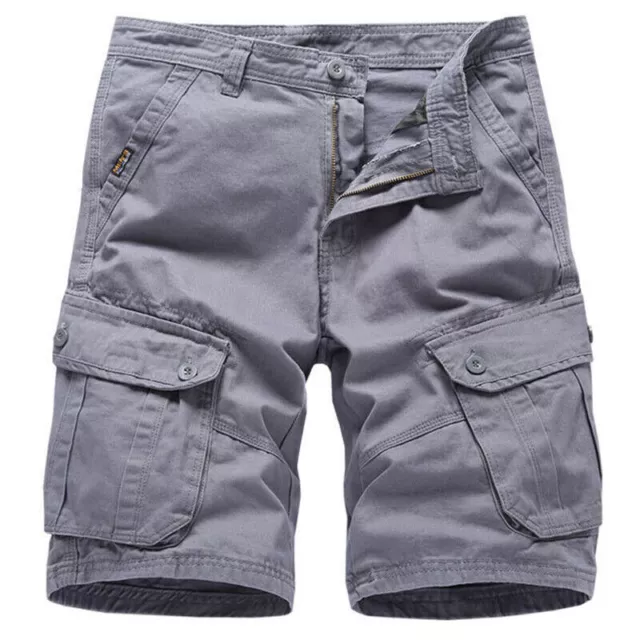 Man Cargo Tactical Shorts Army Slim Fit Casual Summer Combat Half Pants Trouser﹏