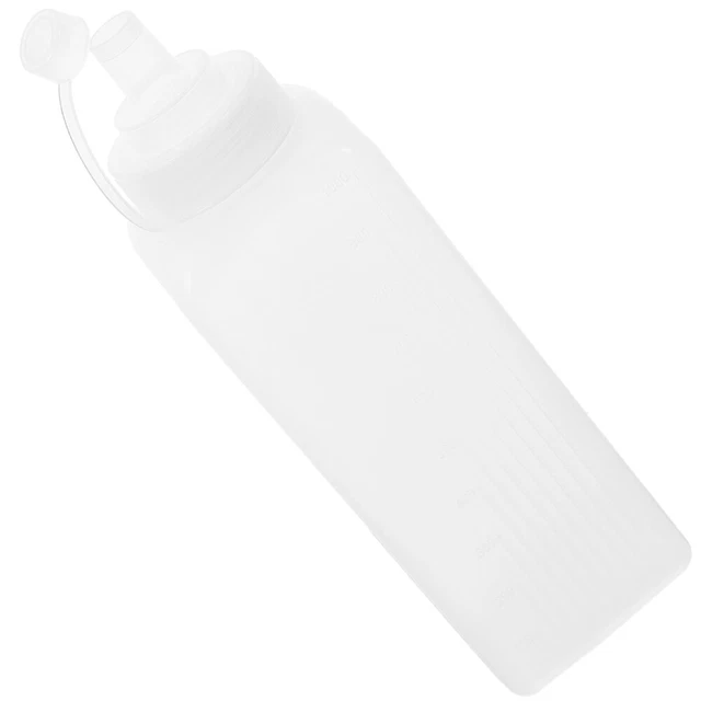 VALICLUD Bouteille à Presser Plastique Pour Sauces - Flacon Souple Anti-Fuite Ketchup, Vinaigrettes Et Confitures