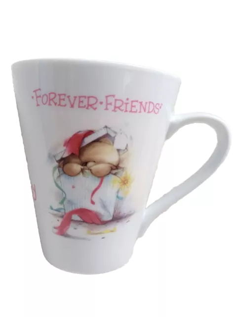 Forever Friends Bear Mug Happy 21st Birthday Tea/Coffee Cup Hallmark Cards 4"