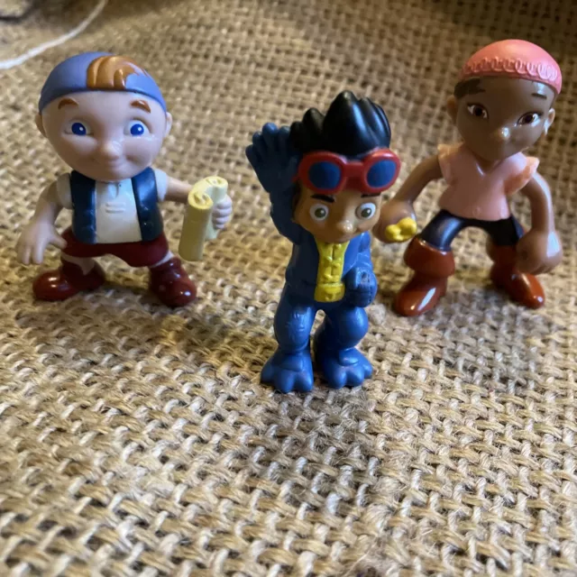 Jake And The Neverland Pirates Figures Jake Cubby Izzy 3" Disney Cake Toppers