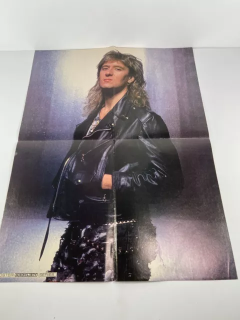 Def Leppard Poster 16" x 21" w/White Lion Poster on Back from Vintage Music mag.