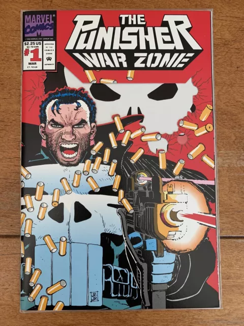 The Punisher: War Zone #1 Marvel Comics 1992 NM Die-cut cover!