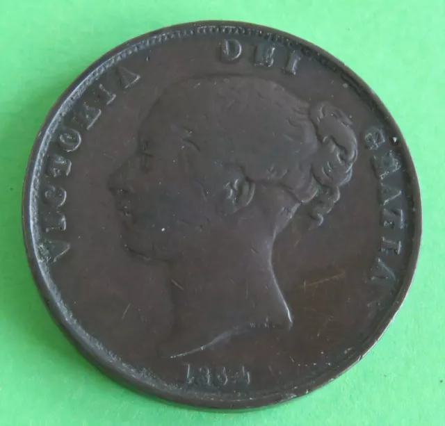 1854 Queen Victoria Penny ( Pt )