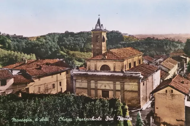 Cartolina - Mantesio d'Asti - Chiesa Parrocchiale San Dionigi - 1968