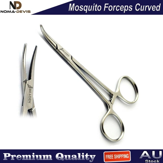 SURGICAL MOSQUITO FORCEPS Curved Artery Clamp Hemostat Dental Lab ...