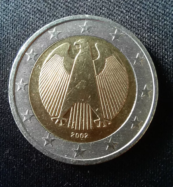 pièces de 2 euros  circulé rares avec défaut aigle royal Allemagne