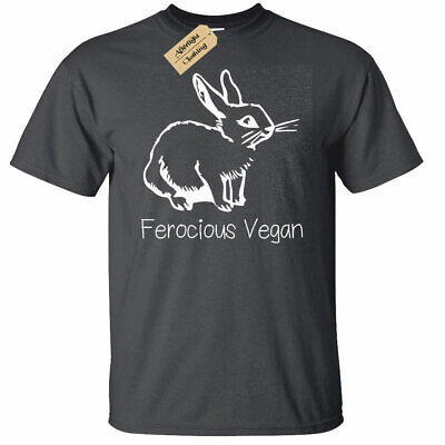 Bambini Ragazzi Ragazze Feroce Vegano Vegetariano Animale T-Shirt