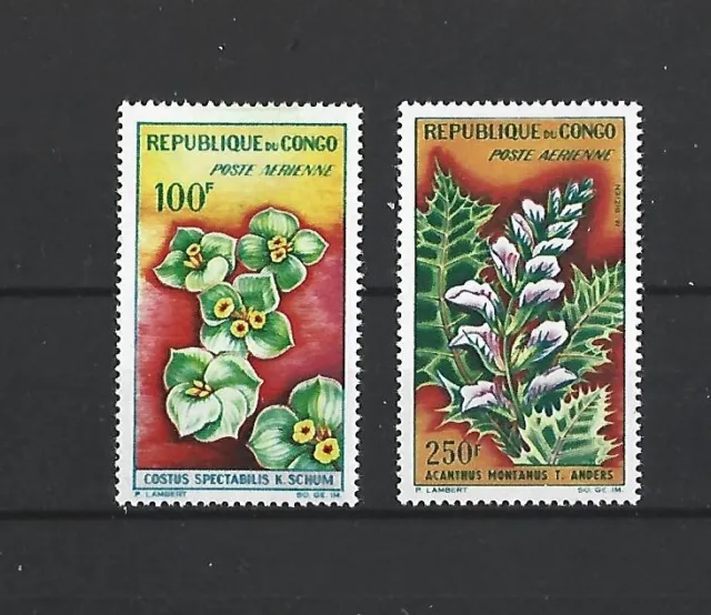 Congo - Timbres Neufs* N° 8 / 9 - Pa - 1963 - Fleurs - Voir Scan