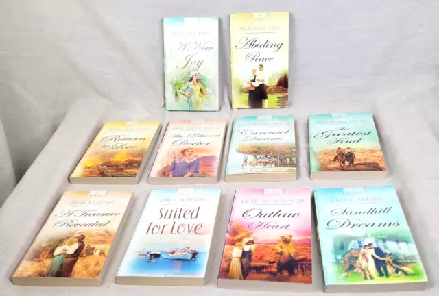 Lot of 10 Heartsong Presents Christian Inspirational Romance Paperbacks