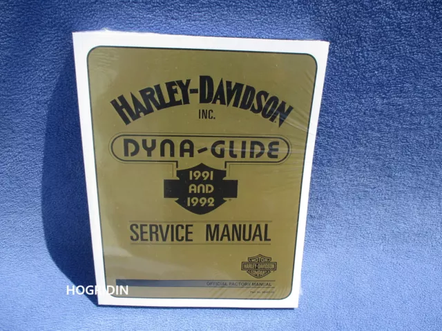 1991 - 1992  Harley Davidson fxd dyna service manual low rider super glide