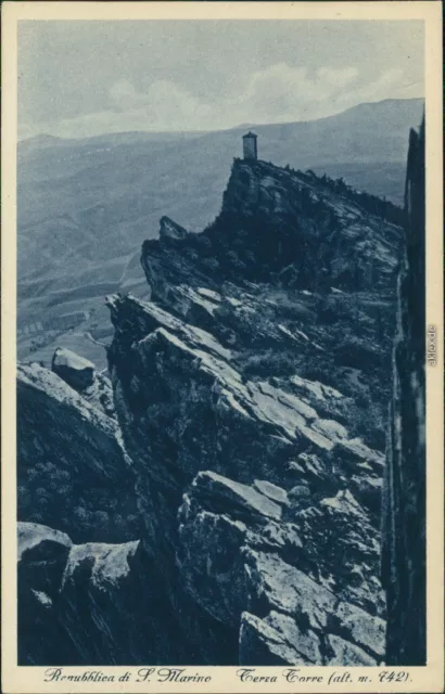 Postcard San Marino Terza Torre 1934 2
