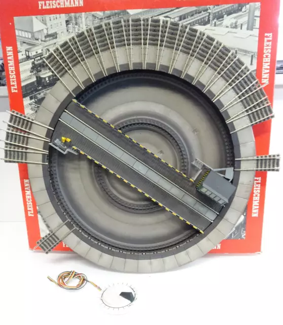 Fleischmann N 6152 Elektro-Drehscheibe mit 20 Gleisabgängen in OVP LE1788