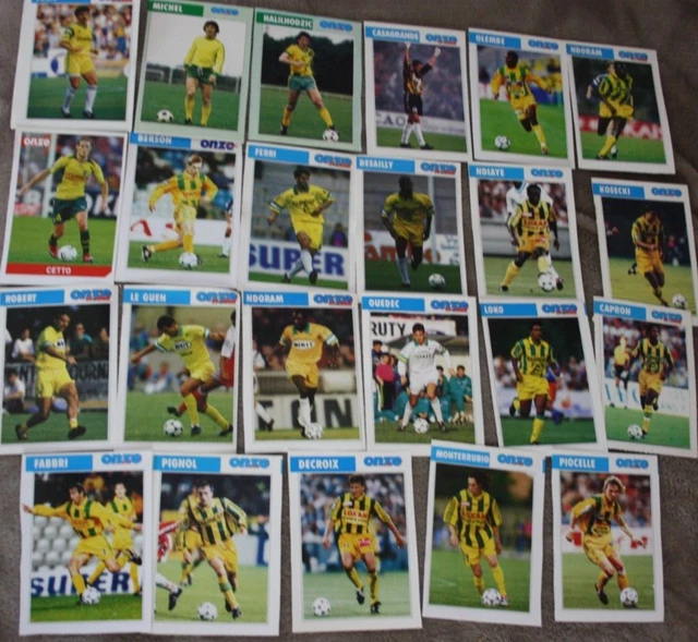 Lot 19 Fiches Joueurs FC Metz, Collection Onze, Toutes époques
