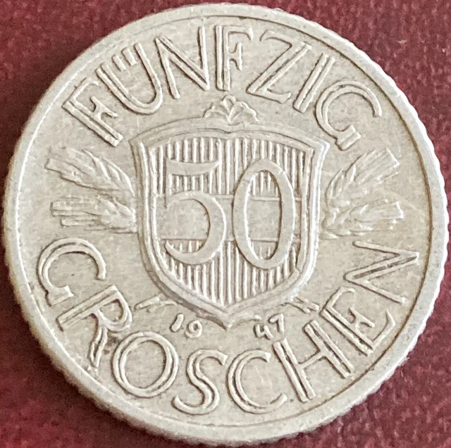 Austria - 50 Groschen Aluminium Coin - 1947 (GY14)