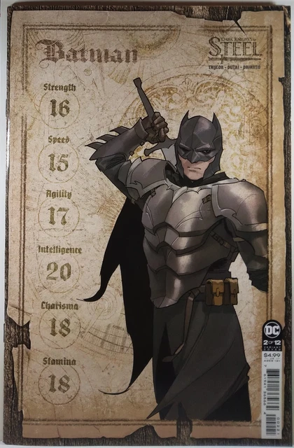 🔥 DARK KNIGHTS OF STEEL #2 YASMINE PUTRI 1:25 CARD STOCK VARIANT Batman DC NM-
