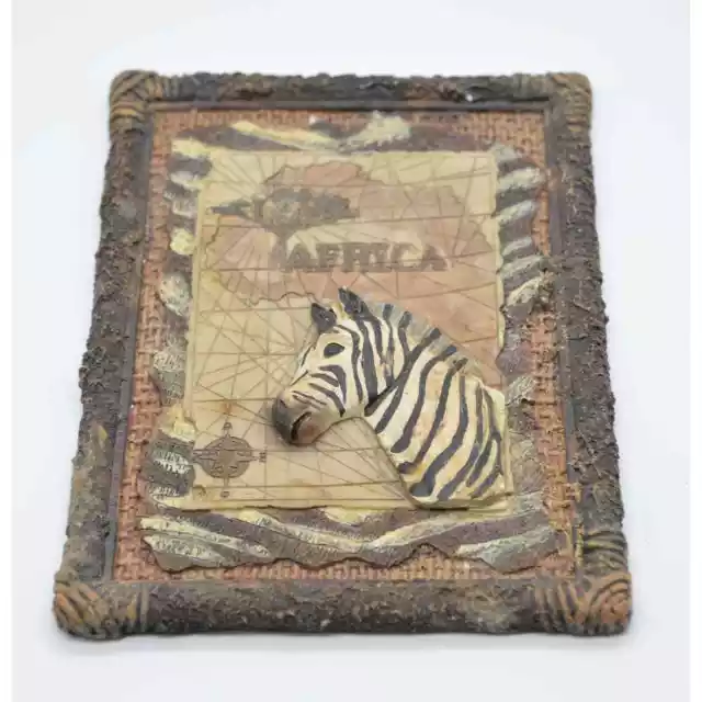 African Ceramic Tile Hand Painted Picture