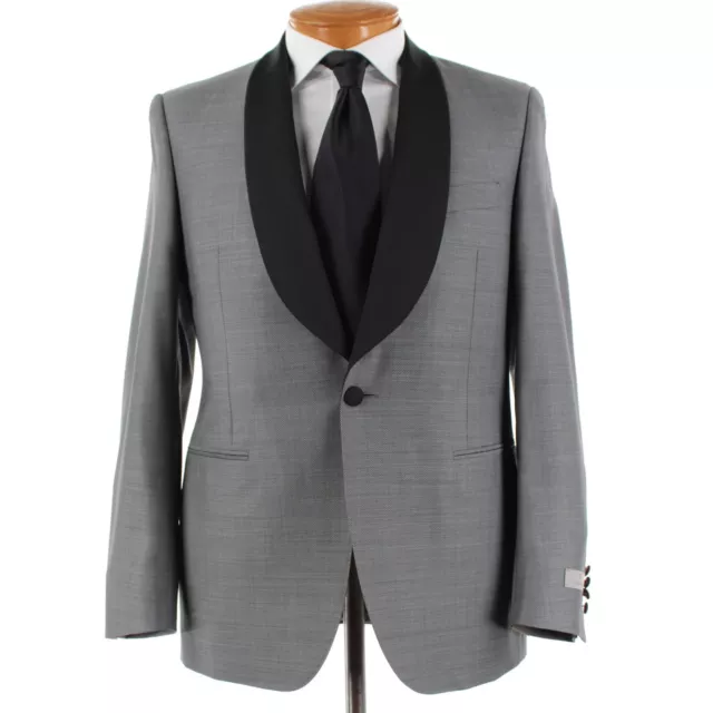 Canali NWT Wool / Mohair Travel Dinner Jacket Size 50R (40R US) In Gray