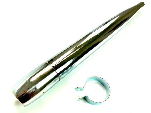 Kreidler Florett Resonanz Tuning Schalldämpfer 70mm Auspuff 32mm chrom Flory NEU