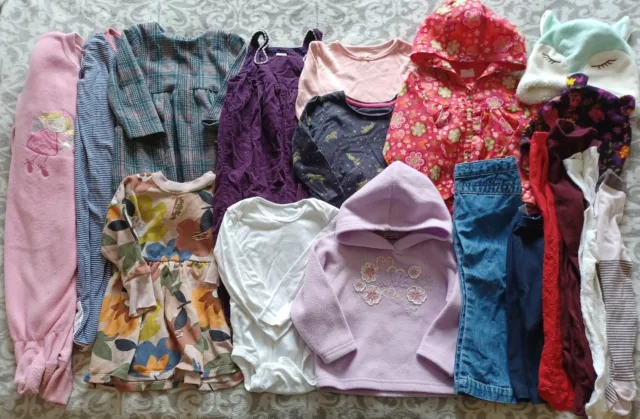 Bundle Of Girls Clothes 12-18 Months Autumn Winter Inc Next Tu Cherokee Etc