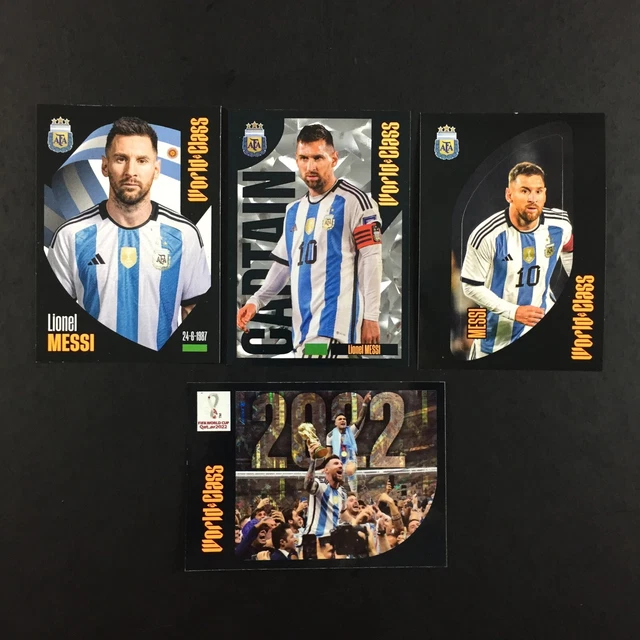 LIONEL MESSI LOT 4 Sticker Panini World Class 2023 2024 (24) 26 168 172 ...