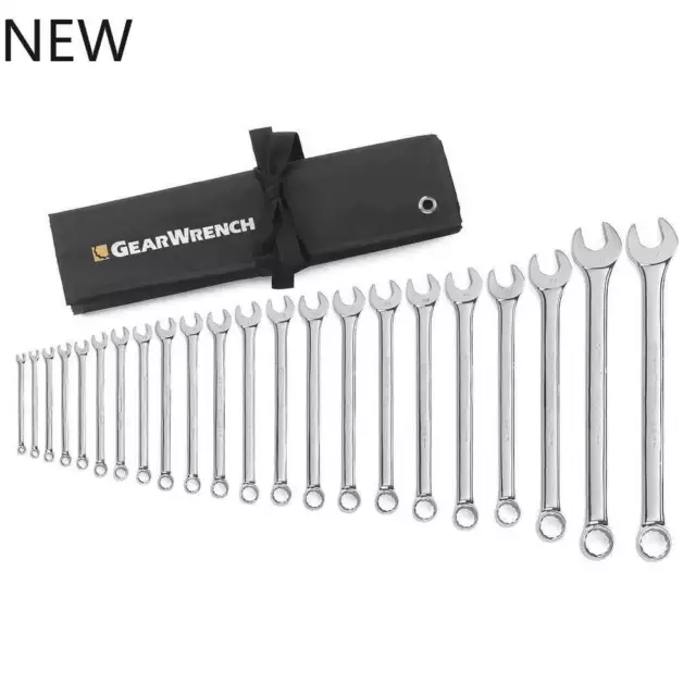 22 Pc. 12 Point Long Pattern Combination Wrench Set Metric, NEW