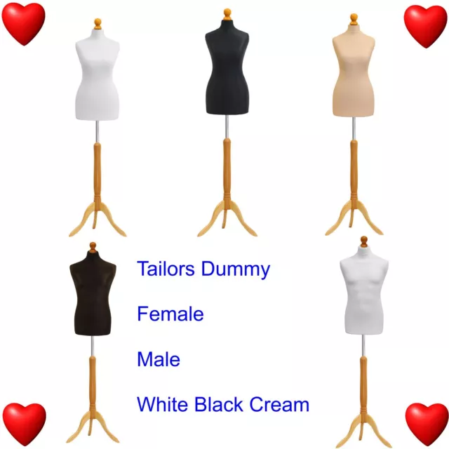 Female Tailors Dummy Male Bust Dressmakers Retail Display Fashion Mannequin 3